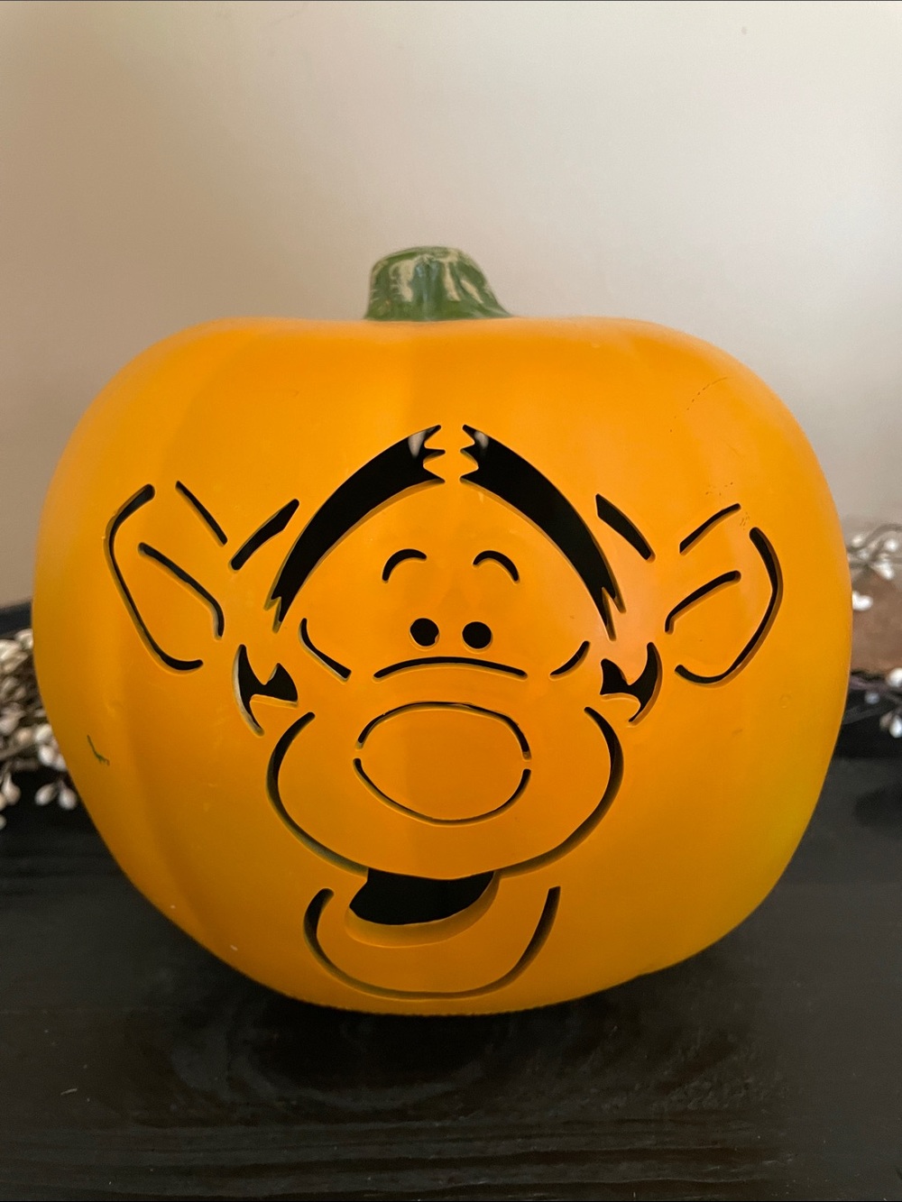 Disney Orange Tigger Pumpkin Electric Lantern - 9”x 8”